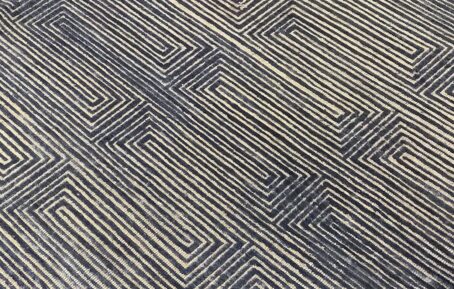 CANTERBURY SILK JP M-44 (JPM44) BLUE / IVORY - Image 2