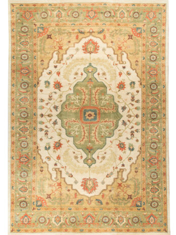 SULTANABAD COLLECTION MS-27 BEIGE / GREEN