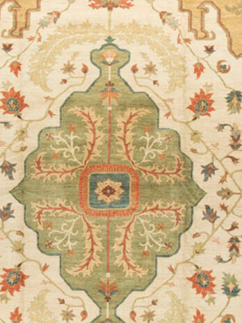 SULTANABAD COLLECTION MS-27 BEIGE / GREEN
