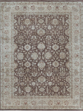 SULTANABAD COLLECTION N-145 BROWN / CREAM