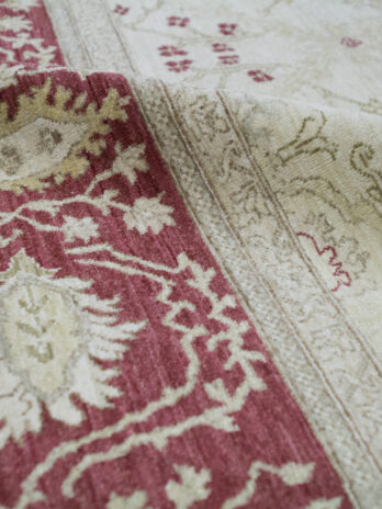 SULTANABAD COLLECTION S-162 CREAM / RED