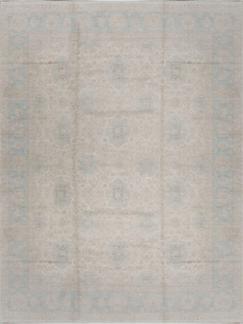 SULTANABAD COLLECTION N-365 CREAM / LIGHT BLUE