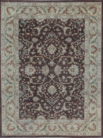 SULTANABAD COLLECTION N-70 BROWN / GOLD