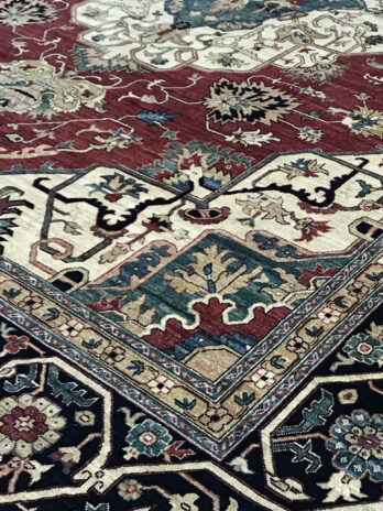 SULTANABAD COLLECTION S-73 RED / BLUE