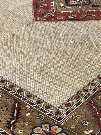 SULTANABAD COLLECTION S-83 IVORY / BROWN