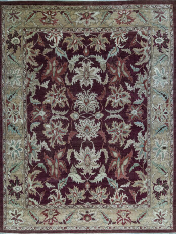 SULTANABAD COLLECTION SN9 AUBERGINE / GOLD