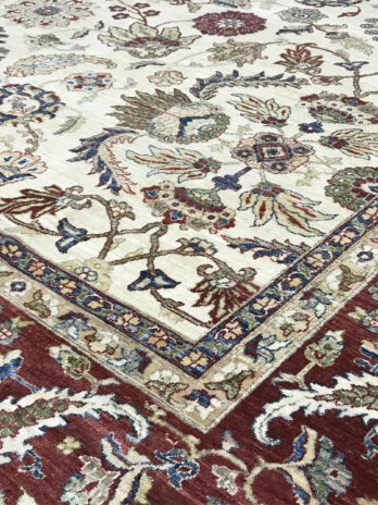 SULTANABAD COLLECTION SULTA CREAM / RED